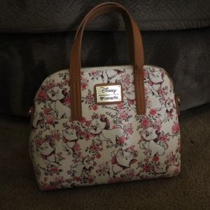 New Cute Disney Loungefly Marie Tote Bag w/ Charm